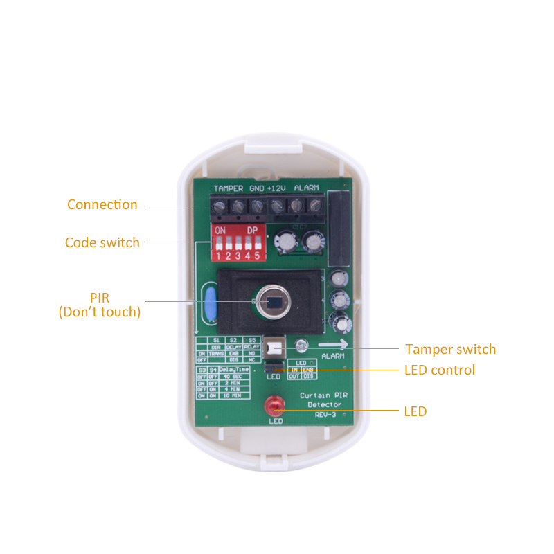 屋内用 DC12V カーテン有線モーションセンサー - ホー - Motion Sensor Pir Wired のレビューと価格