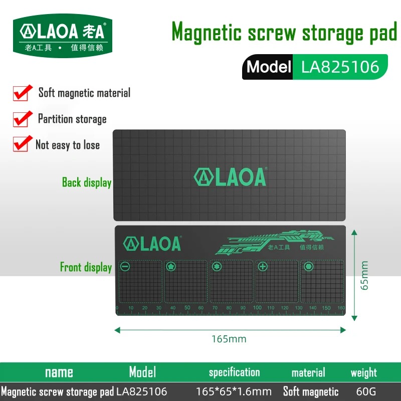 LAOA 磁気ネジ収納マット 両面ソフト磁気ホルダーパッド  - Home Automation System Diy のレビューと価格