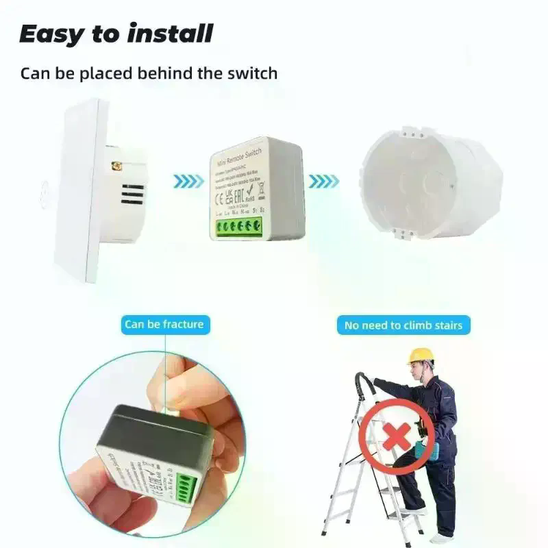 スマートスイッチRF 433MHzミニDIYワイヤレスリモコ - Diy Home Automation Controller のレビューと価格