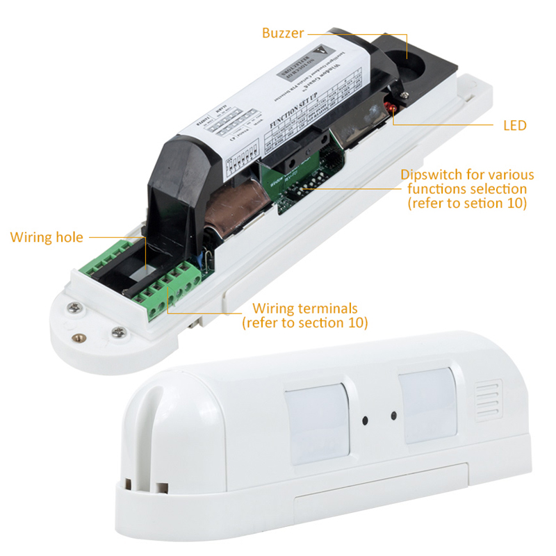 DC12V 有線デュアルカーテン PIR モーションセンサー - Motion Sensor Pir Wired のレビューと価格