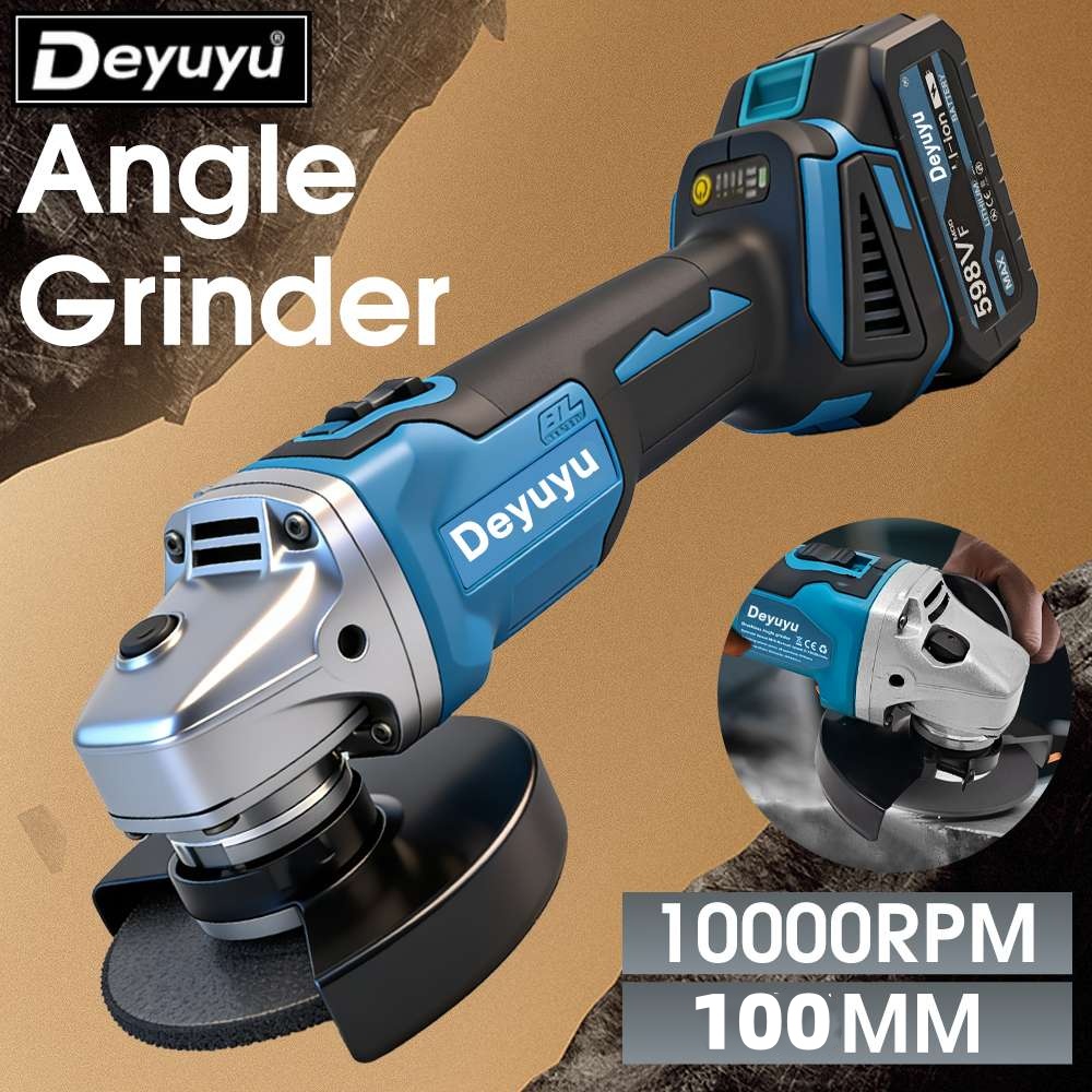 100mm充電式アングルグラインダー、リチウム電池搭載、研磨 - Diy Automation のレビューと価格